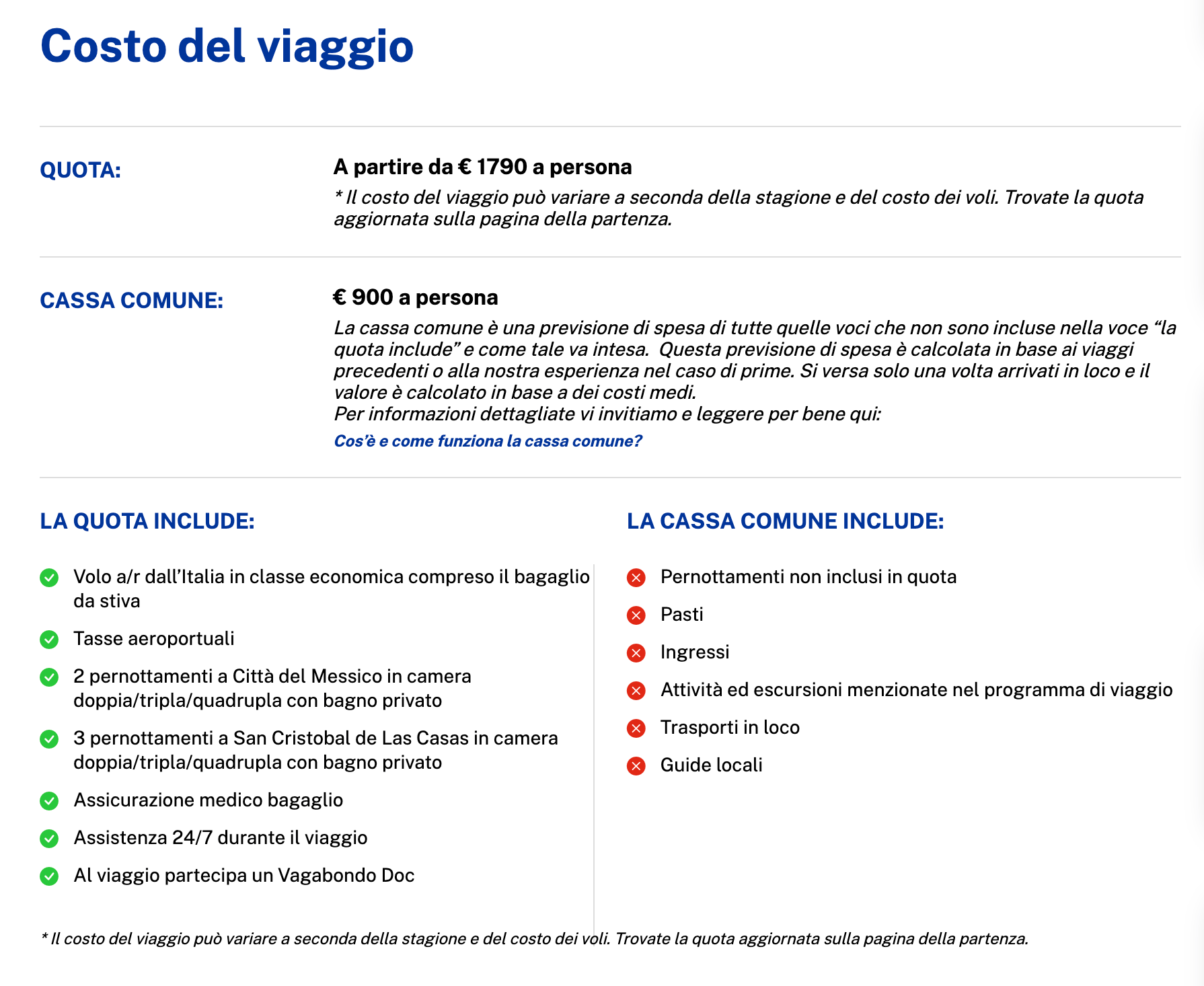 Spiegazione Cassa Comune