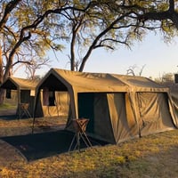 Il campeggio in Botswana