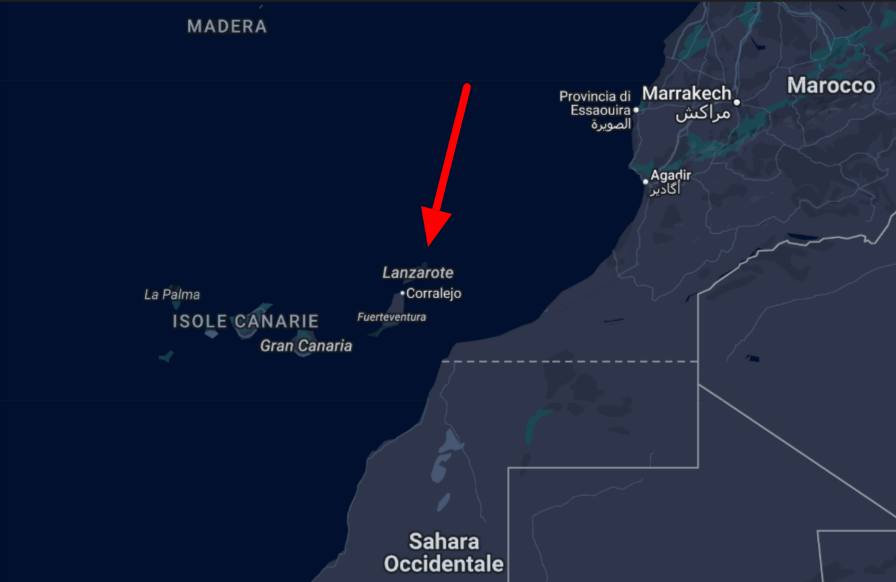 Mappa isole Canarie