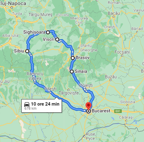 Itinerario transilvania